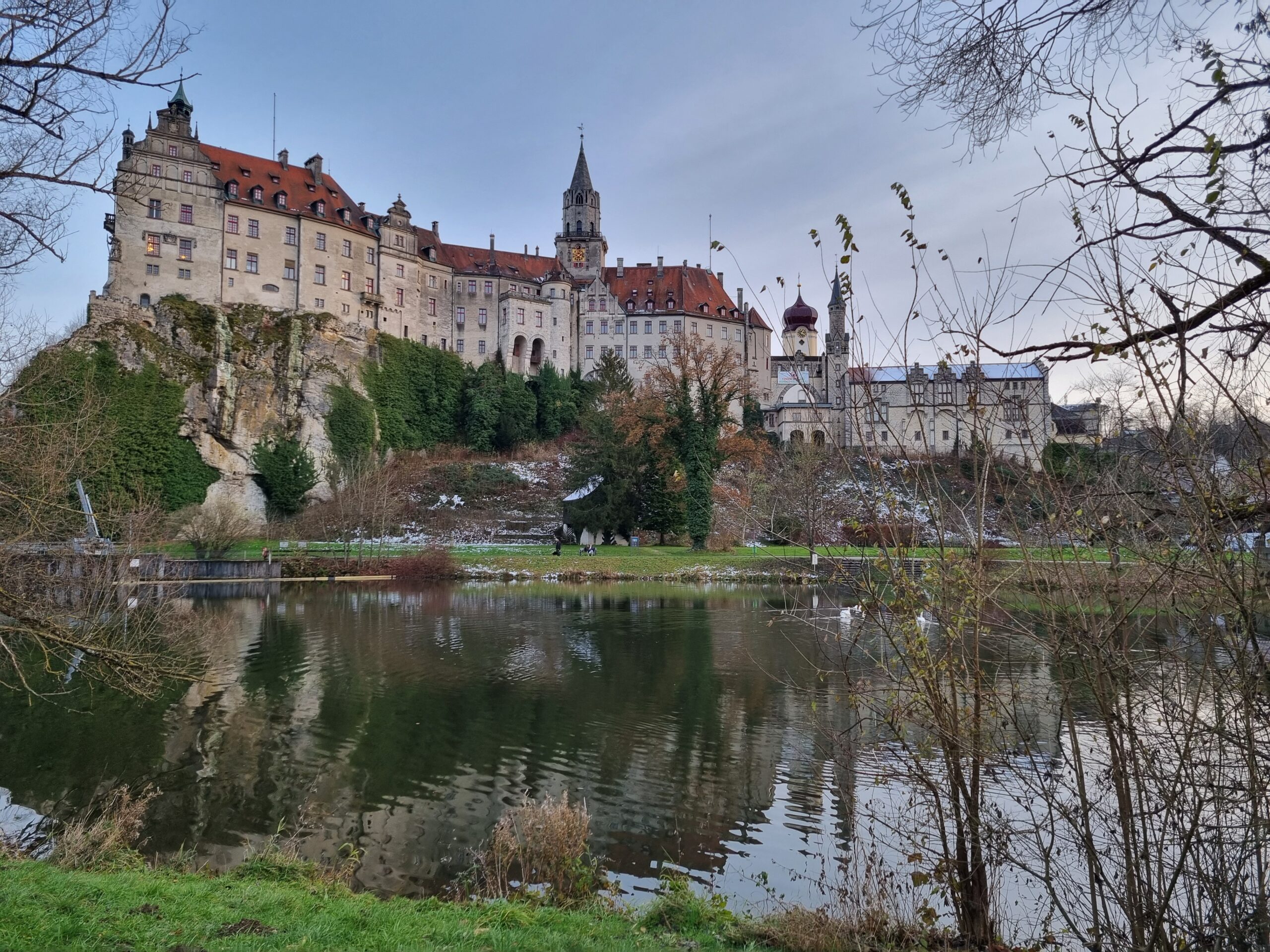 Schloss Sigmaringen an der Donau bei Sonnenschein